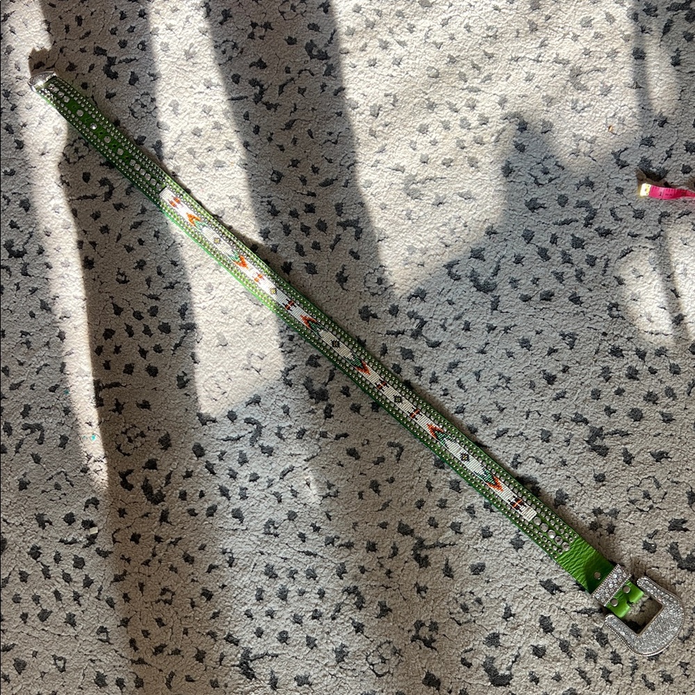Green Rhinestone‎ Belt - Picture 4 of 8